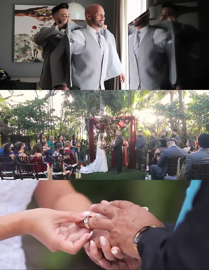 Cinematic wedding highlight film by Boogietek Photo+Cinema — a three-part story of getting ready, ceremony, and reception