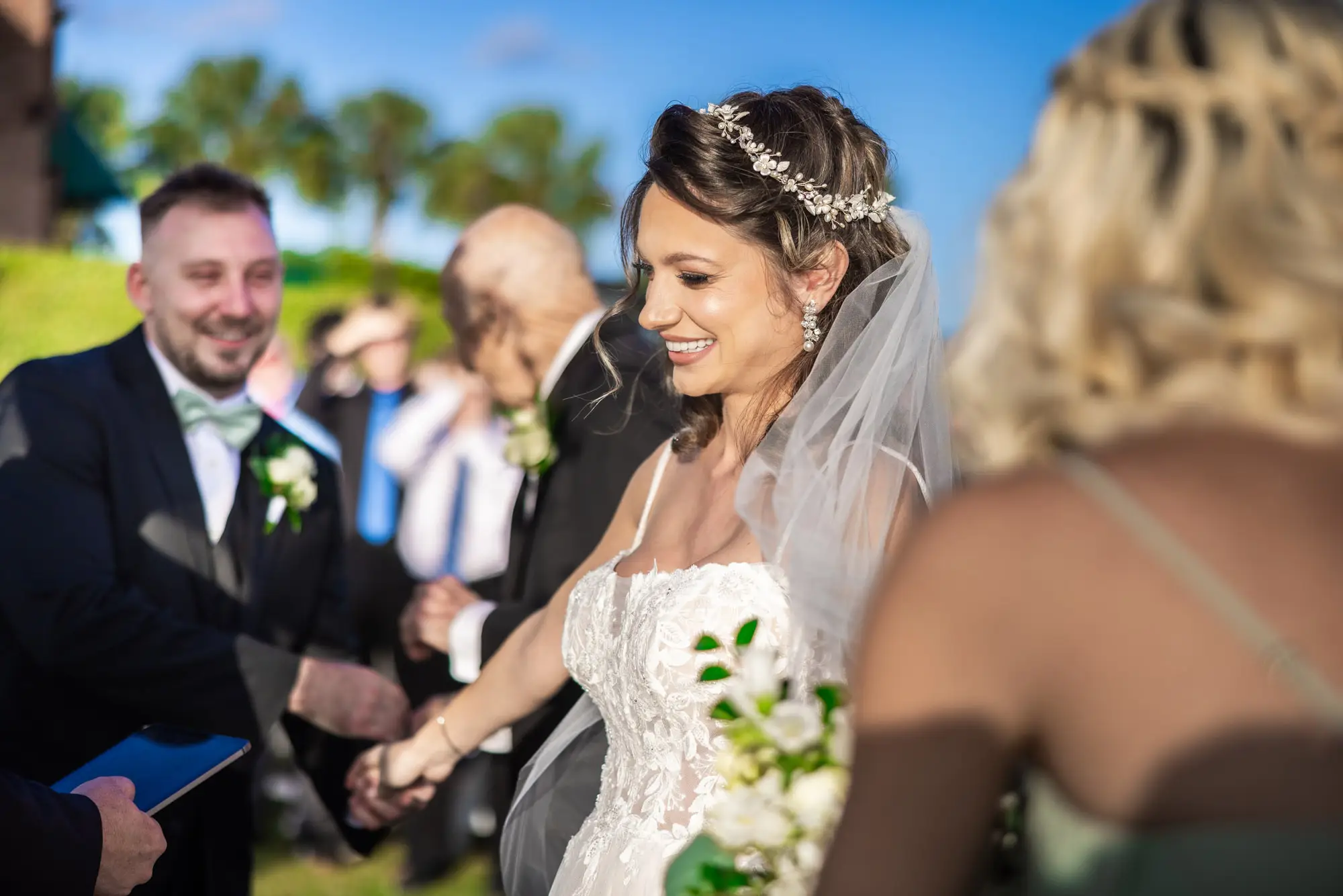 Unposed candid wedding moment captured at a South Florida wedding by Boogietek Photo+Cinema