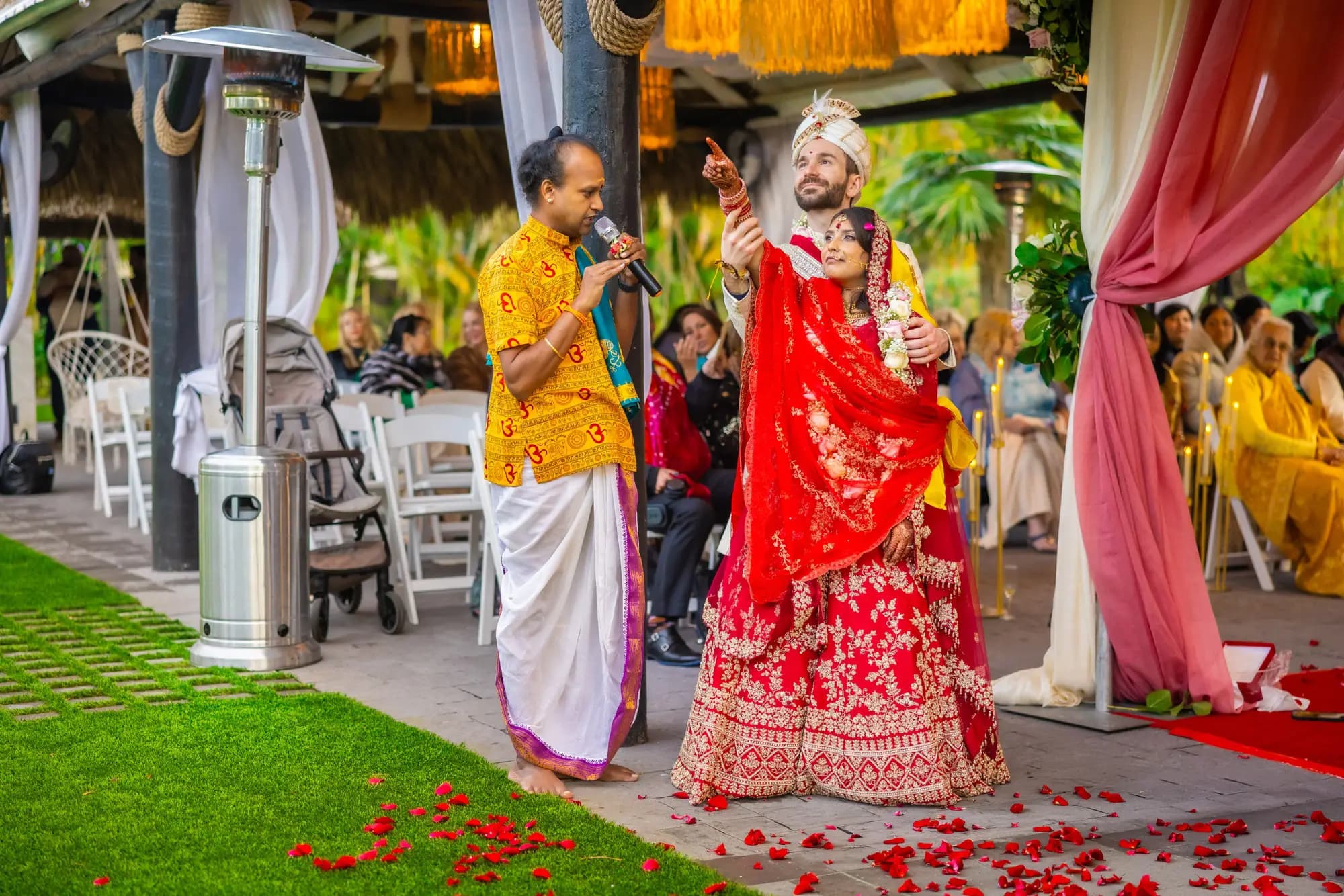 Multi-cultural fusion wedding photography in South Florida — vibrant ceremony traditions captured by Boogietek Photo+Cinema