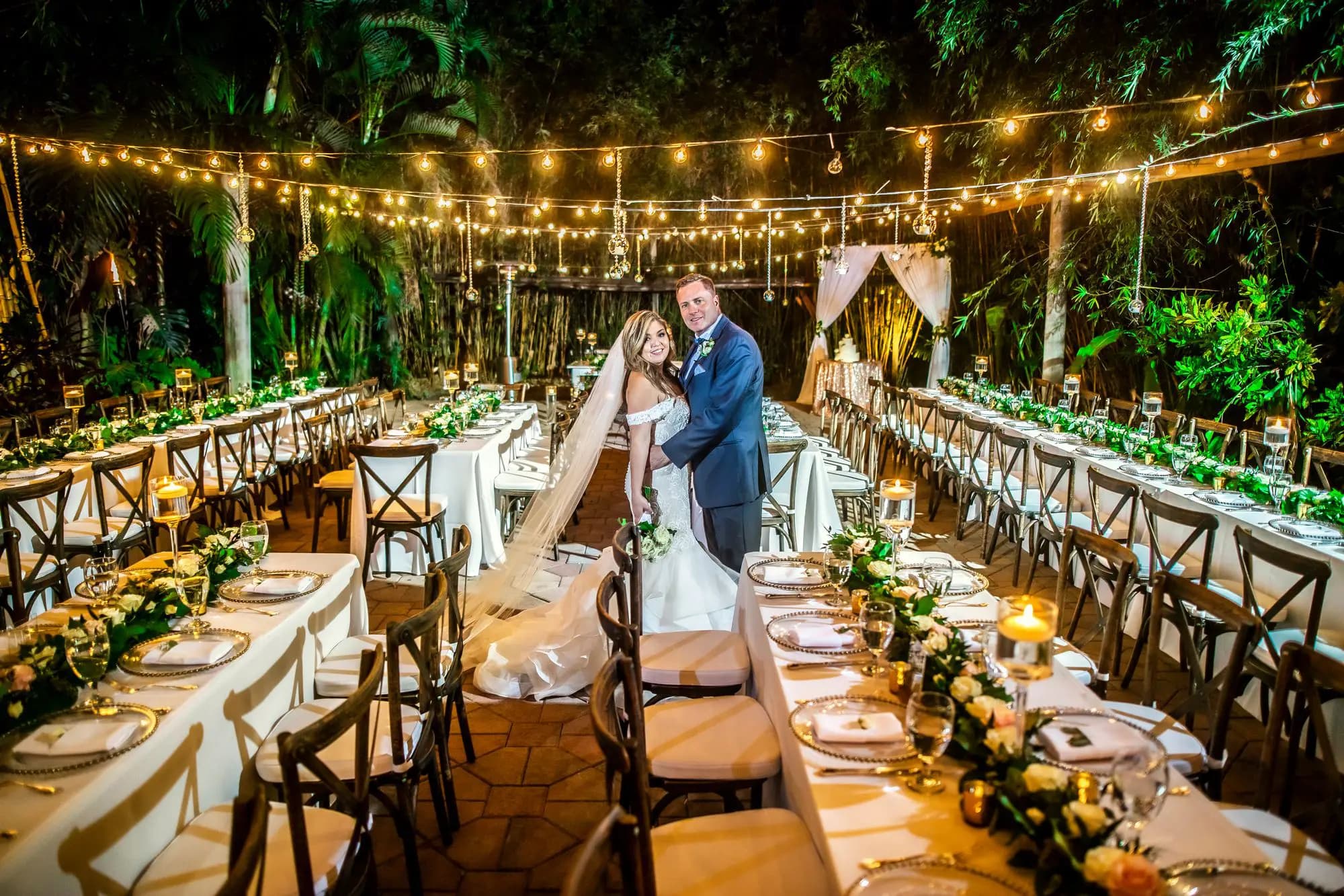 Outdoor wedding ceremony photography in South Florida