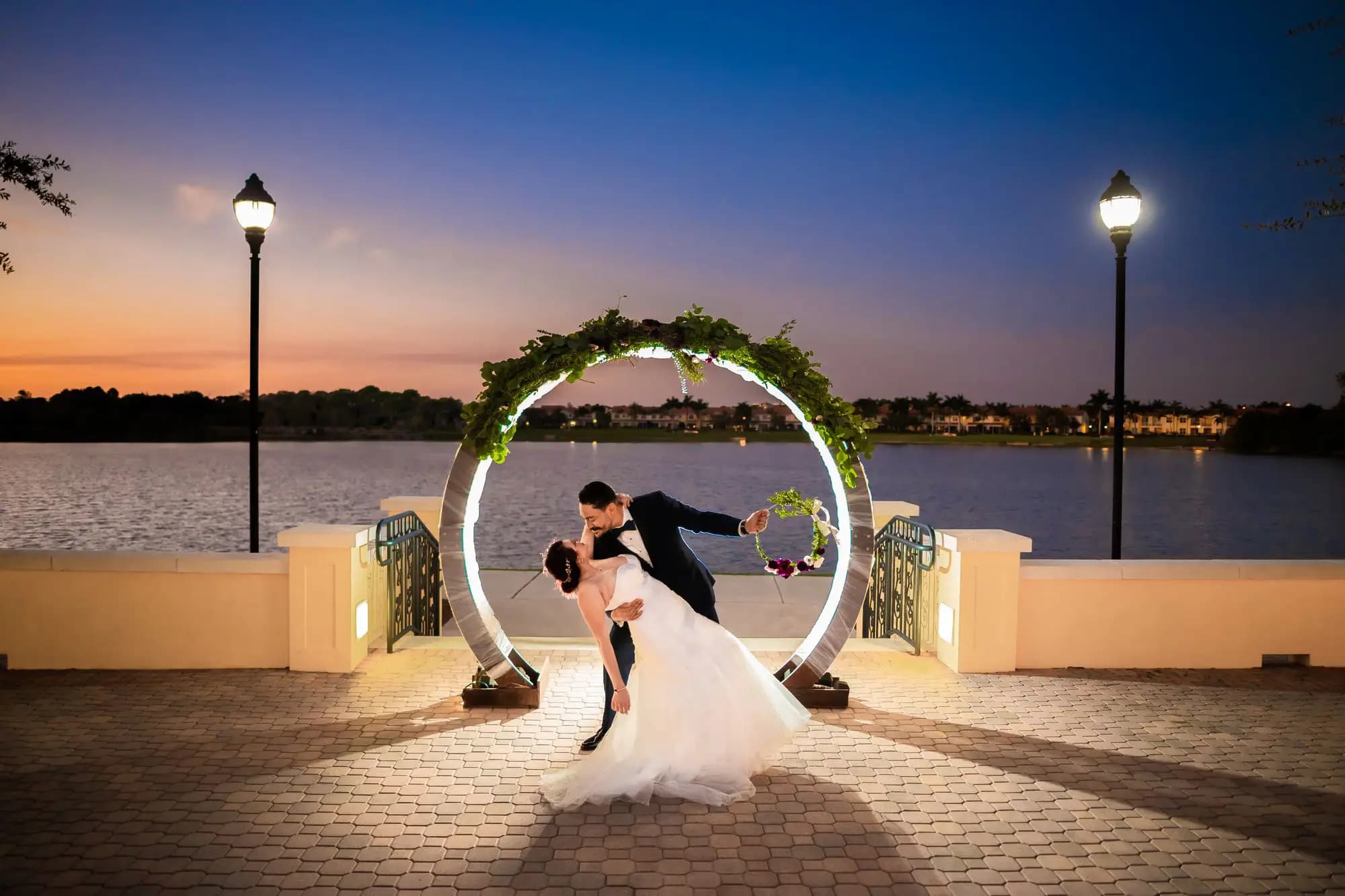 Wedding couple portrait Pembroke Pines FL